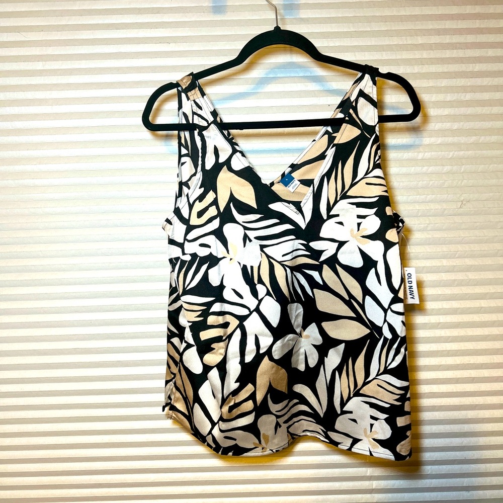 NWT satin tropical camisole large